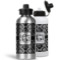 Custom Design - Aluminum Water Bottles - MAIN (white &silver)