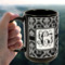 Custom Design - 15oz. Black Mug - Lifestyle