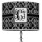 Custom Design - 16" Drum Lampshade - ON STAND (Fabric)