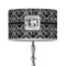 Custom Design - 12" Drum Lampshade - ON STAND (Fabric)