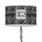 Custom Design - 12" Drum Lampshade - ON STAND (Poly Film)