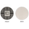 Custom Design - Round Linen Placemats - APPROVAL (single sided)