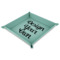 Custom Design - 9" x 9" Teal Leatherette Snap Up Tray - MAIN