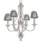 Custom Design - Chandelier Shade Shade - Lifestyle (On chandelier)