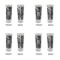 Custom Design - Glass Shot Glass - 2oz - Set of 4 - Front & Back