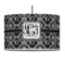 Custom Design - 12" Drum Lampshade - PENDANT (Fabric)