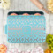 Custom Design - Aluminum Baking Pan - Teal Lid - LIFESTYLE