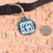 Custom Design - Round Pet ID Tag - Large - In Context