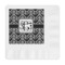 Monogrammed Damask Embossed Decorative Napkins