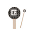 Custom Design - Wooden 6" Stir Stick - Round - Closeup