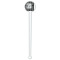 Custom Design - White Plastic 7" Stir Stick - Round - Single Stick