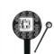 Custom Design - Black Plastic 7" Stir Stick - Round - Closeup