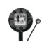 Custom Design - Black Plastic 5.5" Stir Stick - Round - Closeup