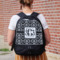 Custom Design - Large Backpack - Black - On Back