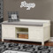 Custom Design - Wall Name Decal Above Storage bench