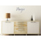 Custom Design - Wall Name Decal On Wooden Desk