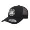 Monogrammed Damask Trucker Hat - Black