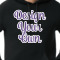 Custom Design - Black Hoodie on Model - CloseUp