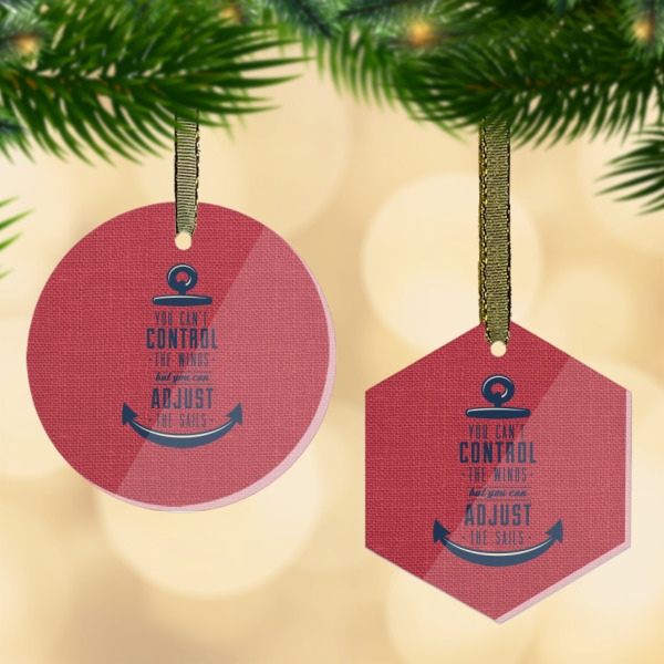 Custom Design Your Own Flat Glass Ornament