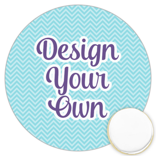 Custom Design Your Own Printed Cookie Topper - 3.25"