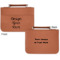 Custom Design - Cognac Leatherette Bible Covers - Small Double Sided Approval