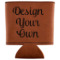 Custom Design - Leatherette Can Sleeve - Flat