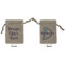 Custom Design - Small Burlap Gift Bag - Front and Back