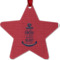 Custom Design - Metal Star Ornament - Front