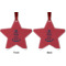 Custom Design - Metal Star Ornament - Front and Back