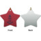 Custom Design - Ceramic Flat Ornament - Star Front & Back (APPROVAL)