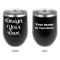 Custom Design - Stainless Wine Tumblers - Black - Double Sided - Approval