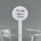 Custom Design - White Plastic 7" Stir Stick - Round - Main