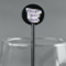 Custom Design - Black Plastic 5.5" Stir Stick - Round - Main