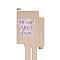 Custom Design - Wooden 6.25" Stir Stick - Rectangular - Single - Front & Back