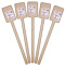 Custom Design - Wooden 6.25" Stir Stick - Rectangular - Fan View