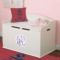 Custom Design - Wall Monogram on Toy Chest