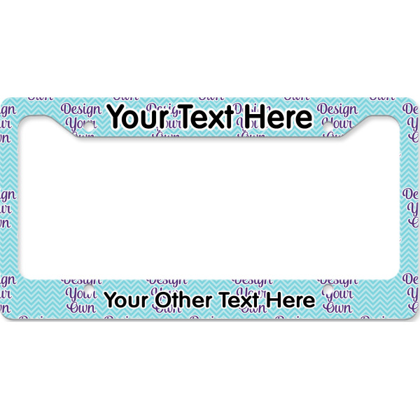 Custom Design Your Own License Plate Frame - Style B