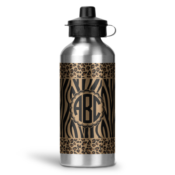 Custom Design Your Own Water Bottle - Aluminum - 20 oz - Silver