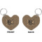 Custom Design - Heart Keychain (Front + Back)