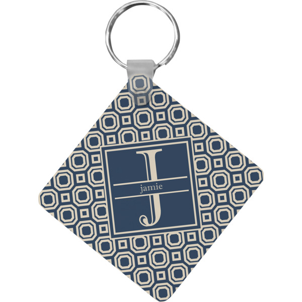 Custom Design Your Own Diamond Plastic Keychain