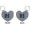 Custom Design - Heart Keychain (Front + Back)