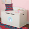 Custom Design - Round Wall Decal on Toy Chest