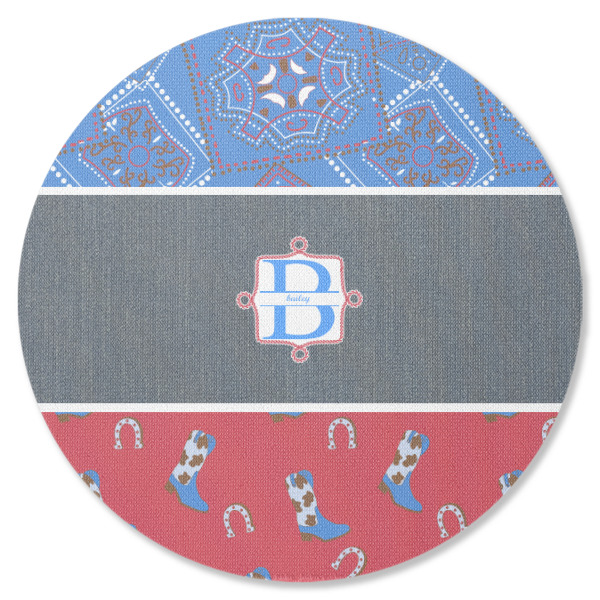 Custom Design Your Own Round Rubber Backed Coaster - Single