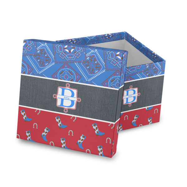 Custom Design Your Own Gift Box with Lid - Canvas Wrapped