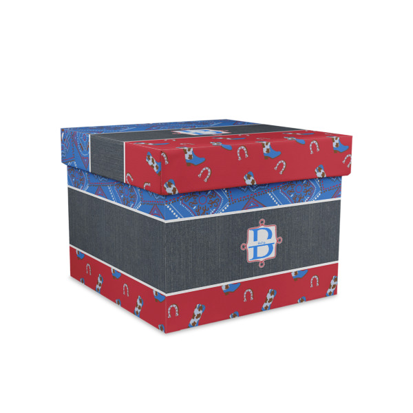 Custom Design Your Own Gift Box with Lid - Canvas Wrapped - Medium