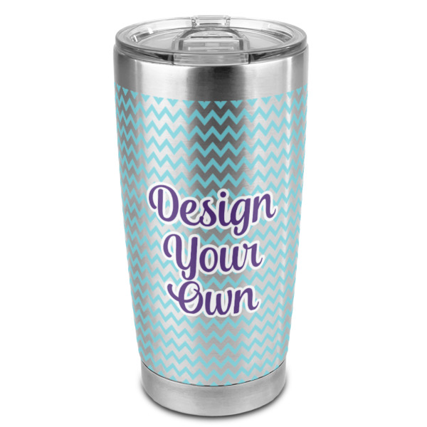 Custom Design Your Own 20oz Stainless Steel Double Wall Tumbler - Full Print