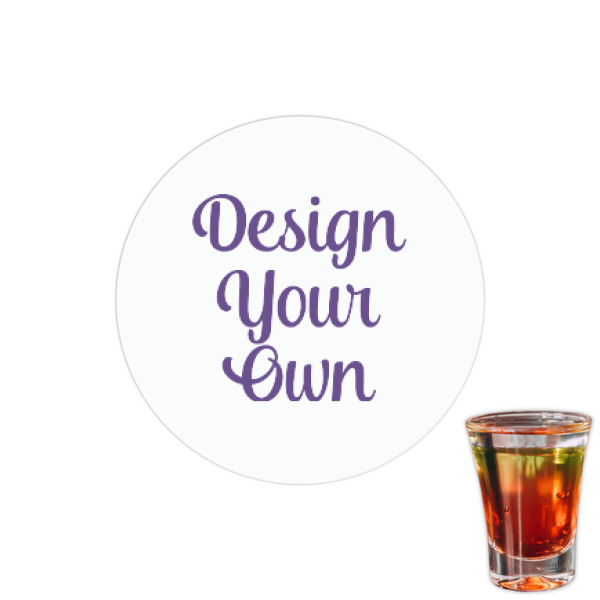 Custom Design Your Own Printed Drink Topper - 1.5"