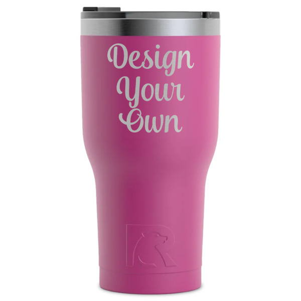 Custom Design Your Own RTIC Tumbler - Magenta - Laser Engraved - Single-Sided