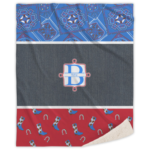 Custom Design Your Own Sherpa Throw Blanket