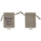 Custom Design - Small Burlap Gift Bag - Front Approval